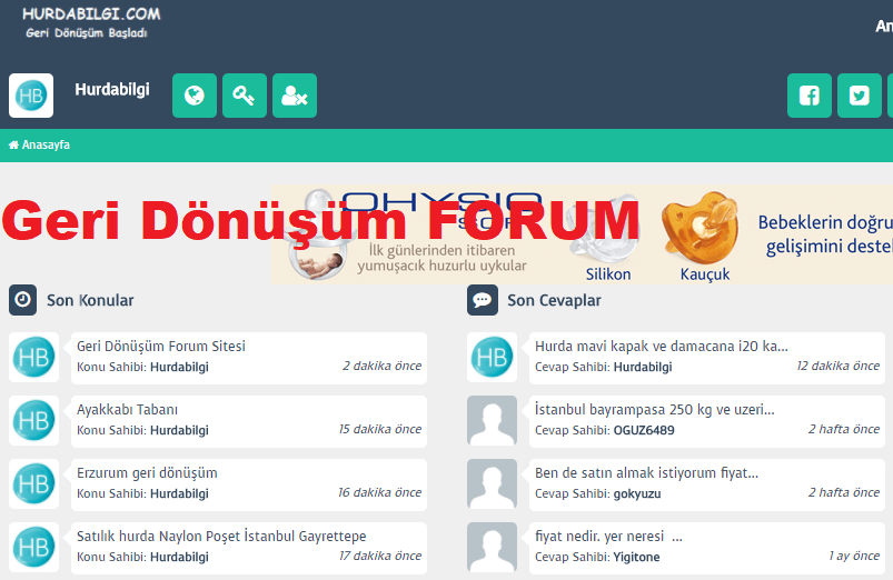Hurda Geri Dönüşüm Forum Sitesi